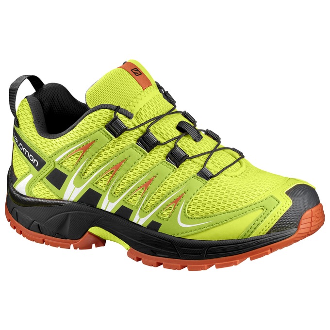 Salomon Israel XA PRO 3D J - Kids Trail Running Shoes - Yellow/Black (QSUF-45872)